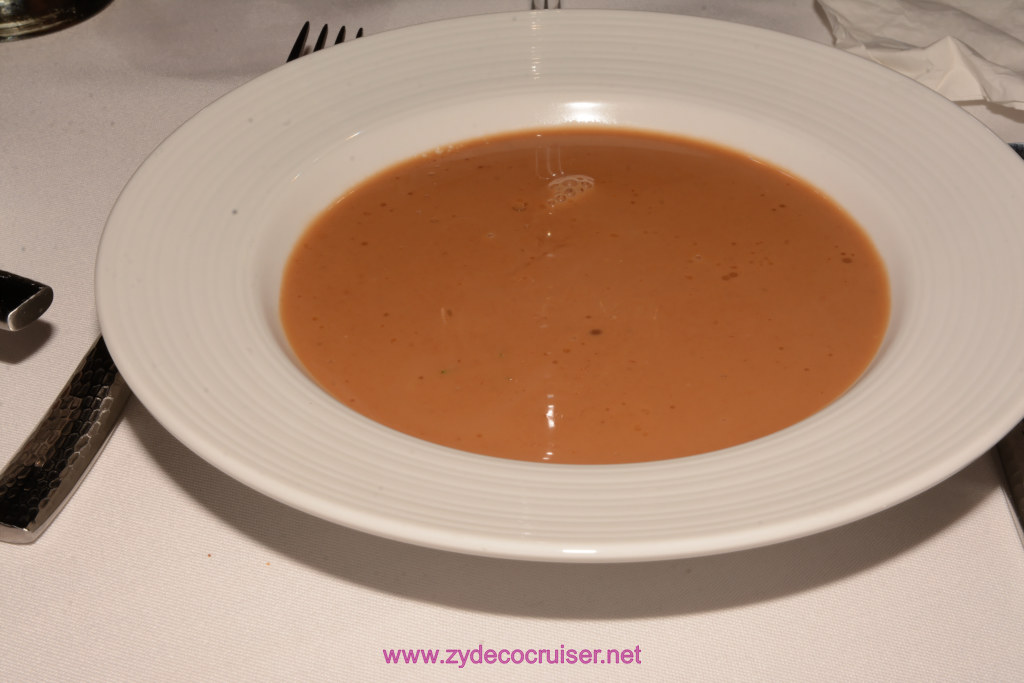 009: Carnival Panorama Naming Ceremony, MDR Dinner, Fahrenheit 555 Steakhouse, Lobster Bisque