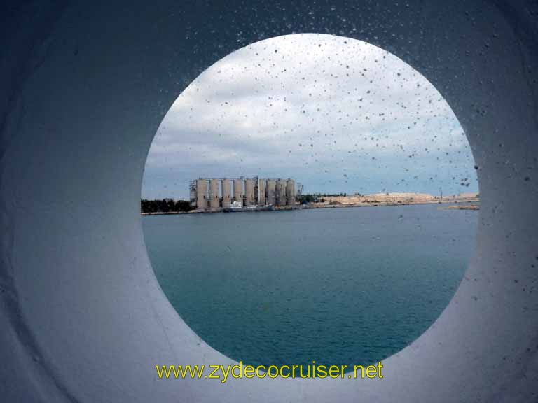 211: Carnival Sensation, Freeport, Bahamas, view from porthole