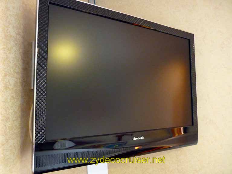 218: Carnival Sensation, Freeport, Bahamas, ViewSonic TV in cabin