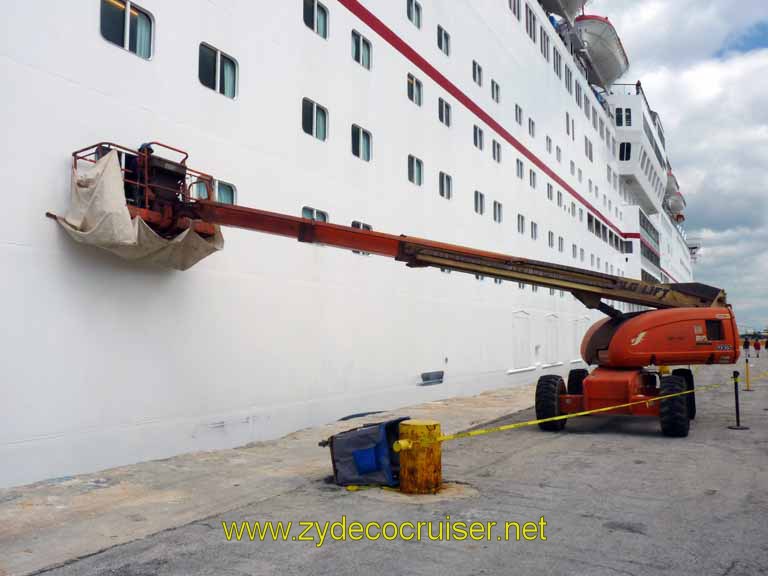 237: Carnival Sensation, Freeport, Bahamas, looks like a window replacement