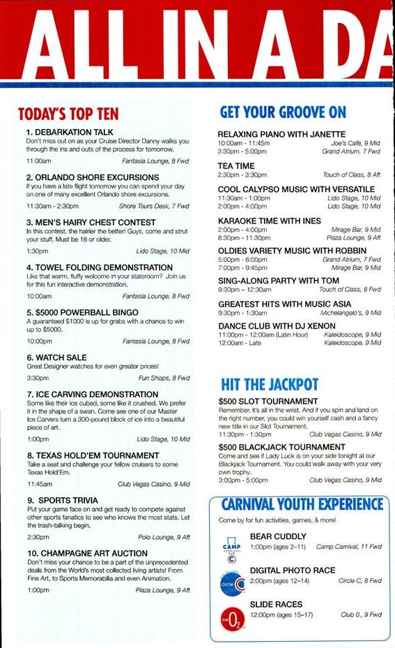 878: Carnival Sensation Fun Times (Capers) Day 4 Page 2