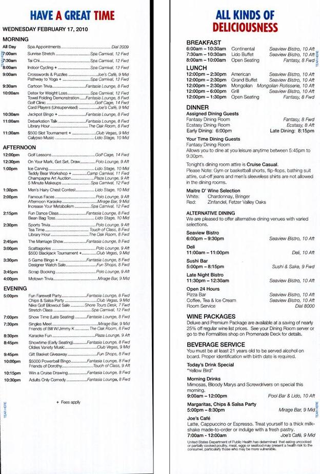 881: Carnival Sensation Fun Times (Capers) Day 4 Page 5,6