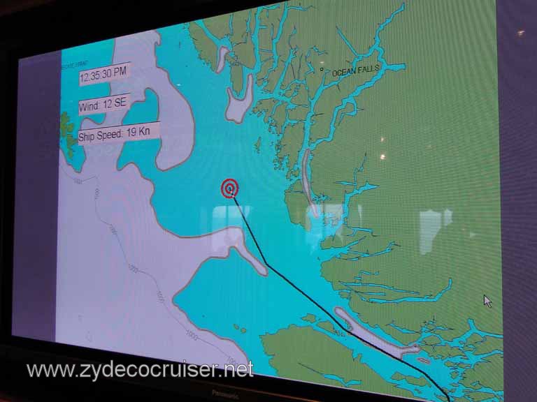 080: Carnival Spirit, Inside Passage, You are here!