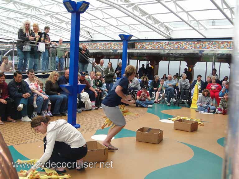 089: Carnival Spirit, Inside Passage, Some kind of strange rubber chicken game