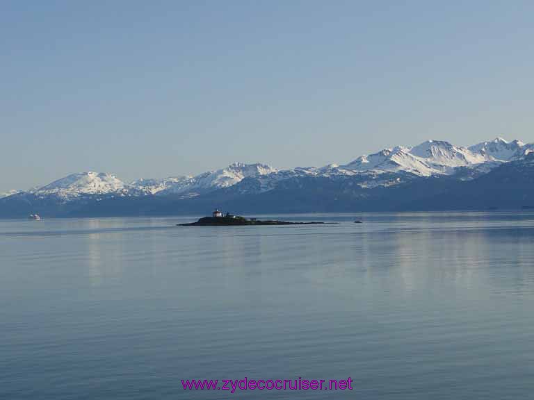 214: Carnival Spirit, Skagway, Alaska - Eldred Rock Lighthouse - Lynn Canal - the oldest original Alaskan Lighthouse Building