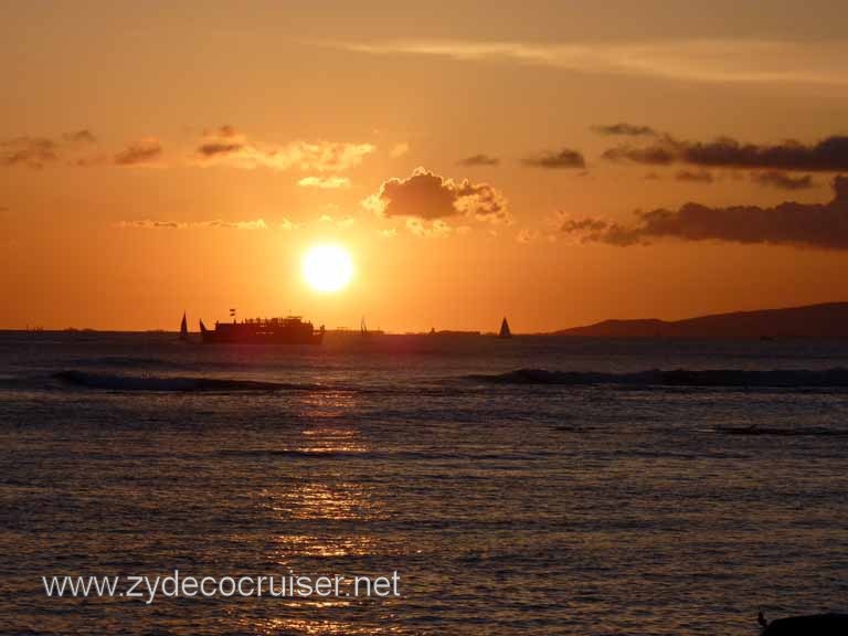 199: Outrigger Canoe Club, Honolulu, Hawaii, Sunset