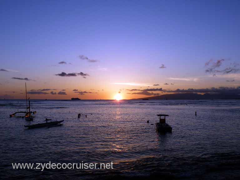 202: Outrigger Canoe Club, Honolulu, Hawaii, Sunset