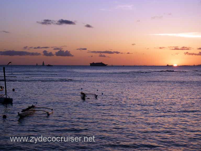 207: Outrigger Canoe Club, Honolulu, Hawaii, Sunset