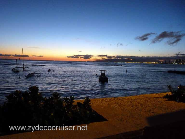 222: Outrigger Canoe Club, Honolulu, Hawaii, Sunset