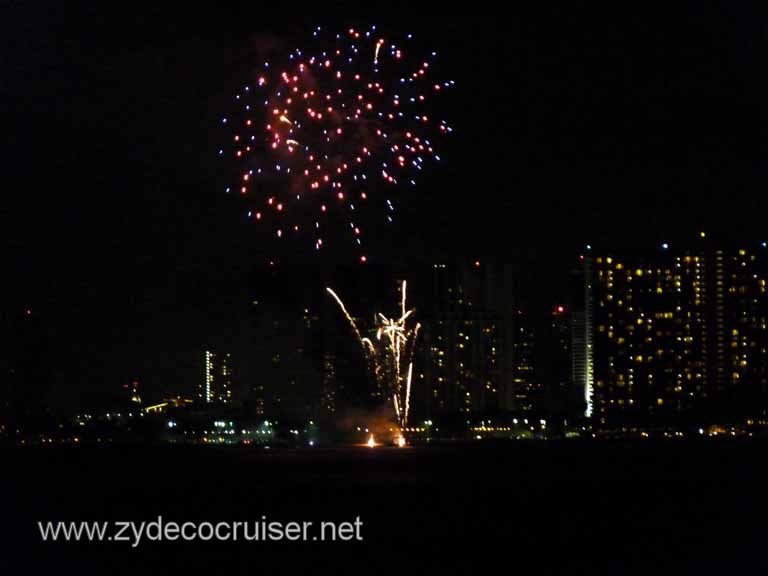 232: Outrigger Canoe Club, Honolulu, Hawaii, Friday Night Waikiki Fireworks