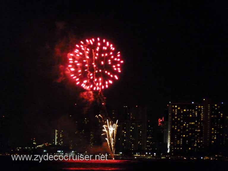 236: Outrigger Canoe Club, Honolulu, Hawaii, Friday Night Waikiki Fireworks