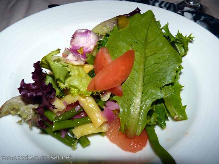 362: Carnival Spirit, Nawiliwili, Kauai, Hawaii, Green Bean and Roma Tomatoes salad