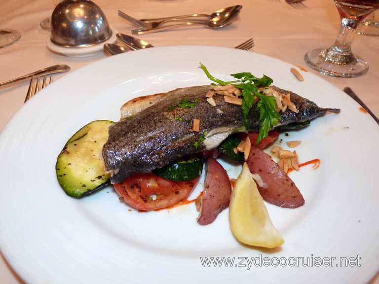 097: Carnival Spirit, Sea Day 3 - Pan-Fried Fillet of Idaho Rainbow Trout Almondine