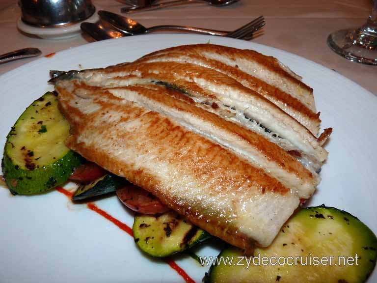 099: Carnival Spirit, Sea Day 3 - Pan-Fried Fillet of Idaho Rainbow Trout Almondine - Beautiful