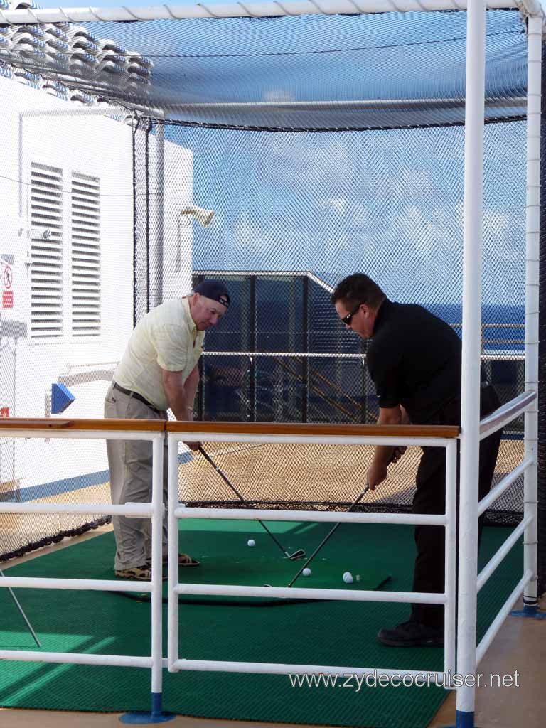 103: Carnival Spirit, Sea Day 3 - Golf Practice