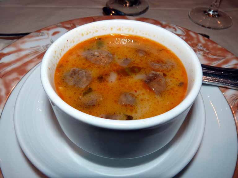 015: Carnival Spirit, Hawaii Cruise, Sea Day 5 - Thai Shrimp Soup - good stuff!