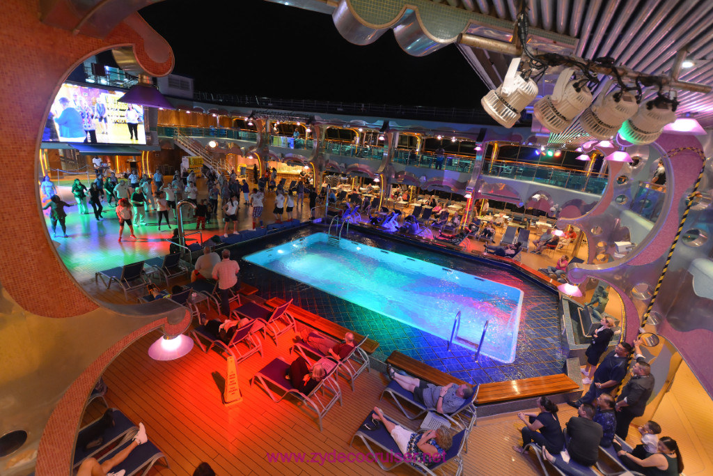 029: Carnival Splendor Panama Canal Journey Cruise, Sea Day 2,  Deck Party, 