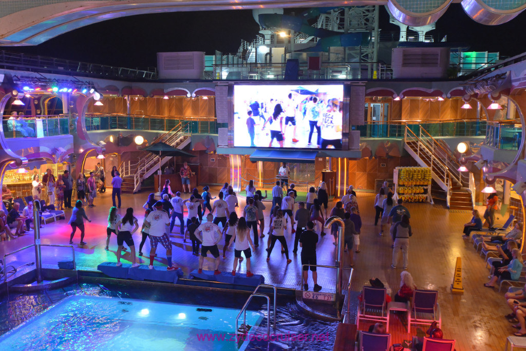 030: Carnival Splendor Panama Canal Journey Cruise, Sea Day 2,  Deck Party, 