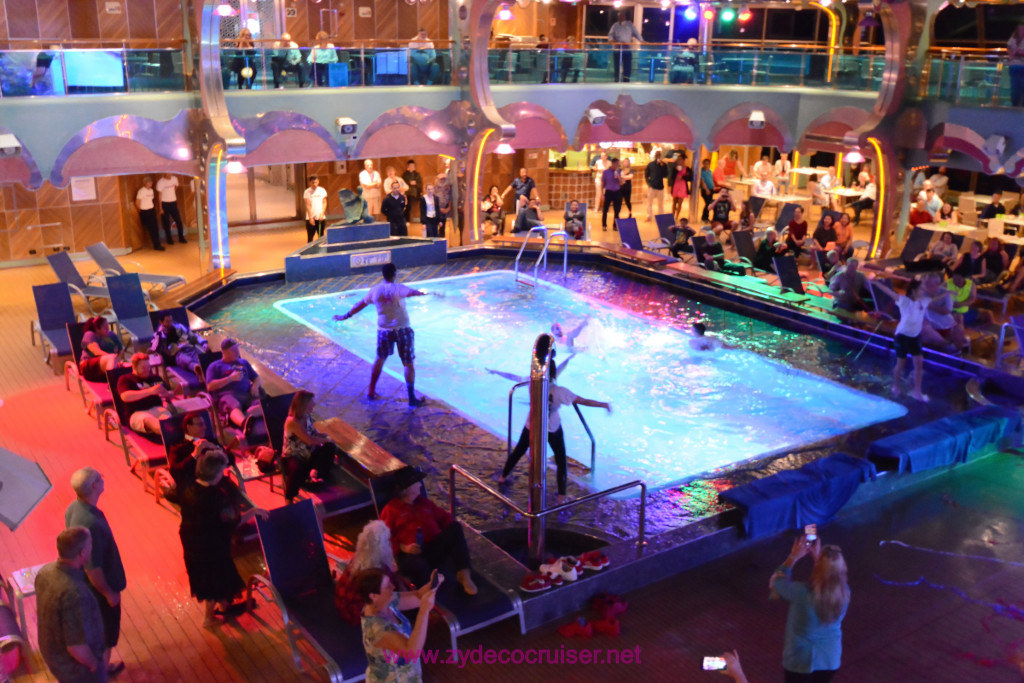 048: Carnival Splendor Panama Canal Journey Cruise, Sea Day 2,  Deck Party, 
