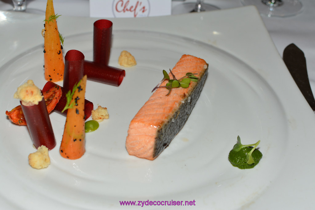 069: Carnival Sunshine, John Heald's Bloggers Cruise, BC7, Chef's Table, Salmon, 