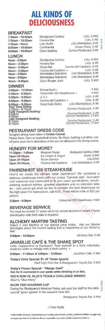 Carnival Sunshine Fun Times, Day 6, Page 6, Cozumel