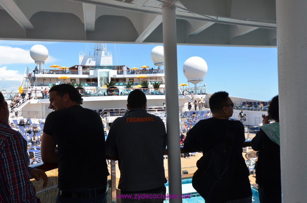180: Carnival Sunshine Cruise, Barcelona, Embarkation, Some workmen