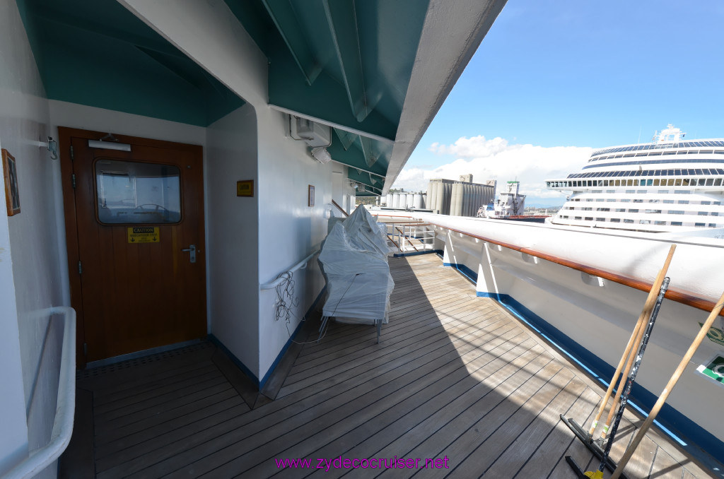 295: Carnival Sunshine Cruise, Barcelona, Embarkation, Deck 6 Forward Observation Area, 