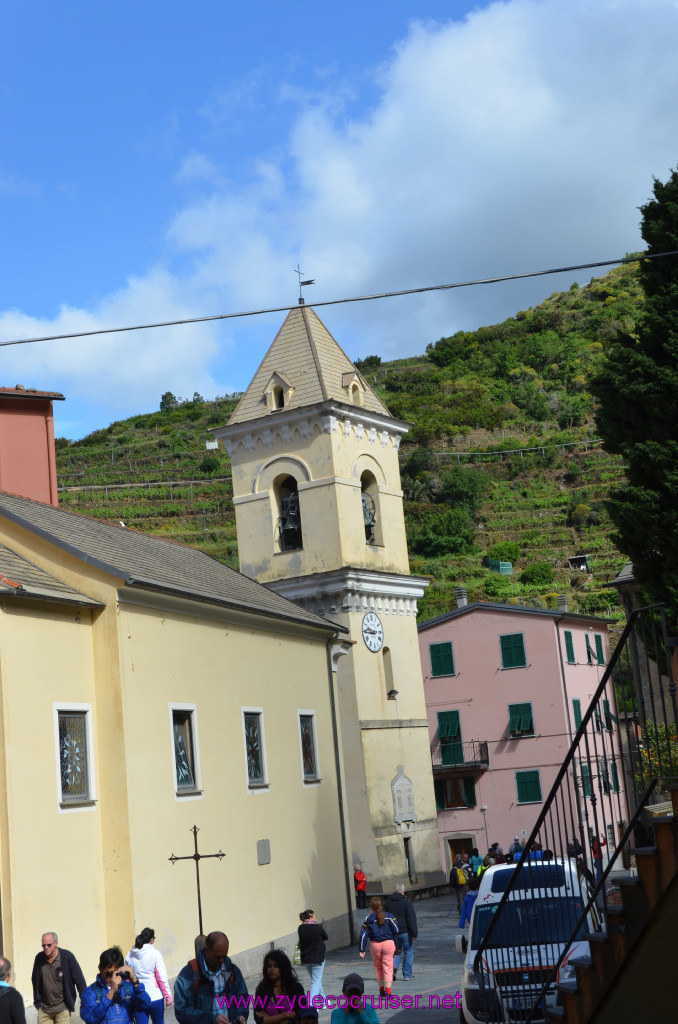 078: Carnival Sunshine Cruise, La Spezia, Cinque Terre Tour, Manarola, Riomaggiore, Clock Tower, 