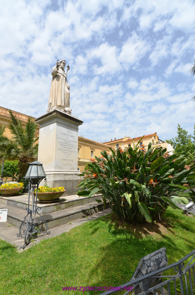248: Carnival Sunshine Cruise, Naples, Leisurely Sorrento Tour, S. Antonino Abbate Statue, 