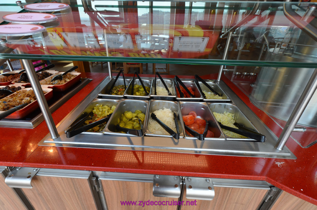 331: Carnival Sunshine Cruise, Naples, Guy's Burger Joint Condiments, 