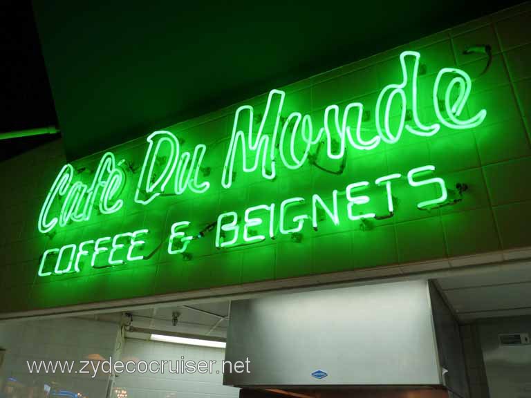 147: Carnival Triumph, New Orleans, Post-cruise, Cafe Du Monde Riverwalk