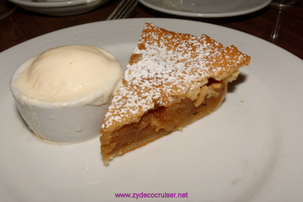 150: Carnival Triumph Journeys Cruise, Embarkation, MDR Dinner, Pie a la Mode, Apple Pie