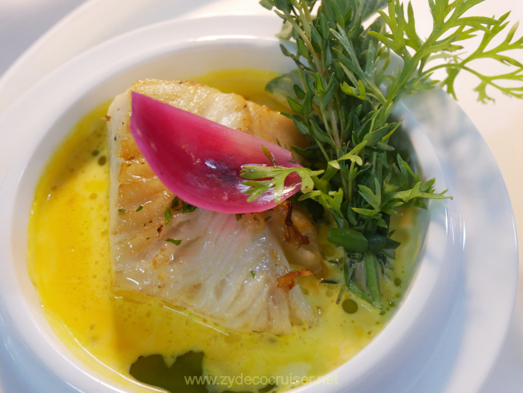 Carnival Venezia Chef's Table: Pan Seared Black Cod