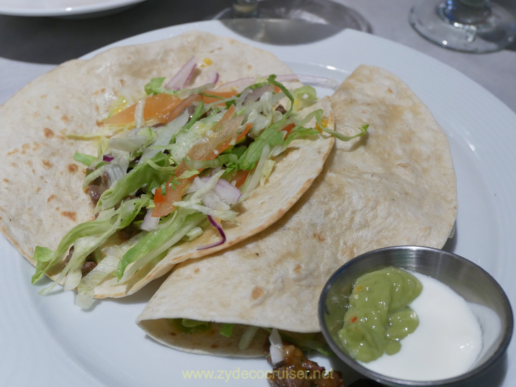 009: Carnival Venezia Transatlantic Cruise, Sea Day 5, MDR Mexican Lunch, Steak Tacos, Where's the Beef? (it was just hiding)