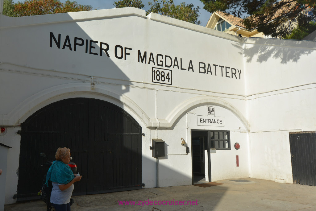 064: Carnival Vista Transatlantic Cruise, Gibraltar, Napier of Magdala Battery, 1884