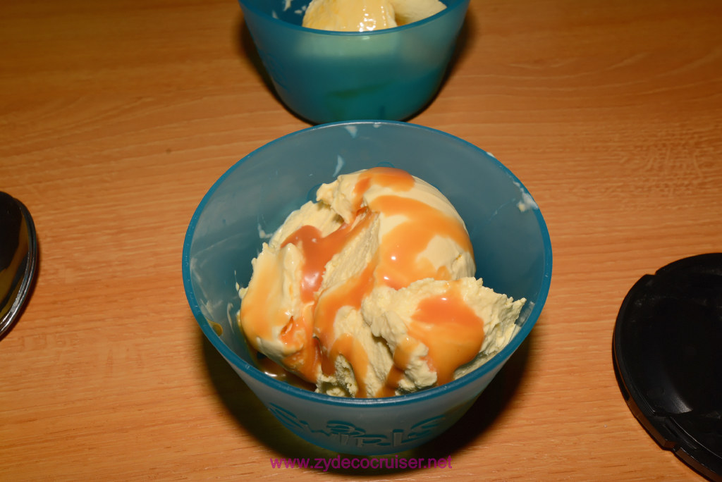 019: Carnival Vist Transatlantic Cruise, Sea Day 6, Lido Ice Cream