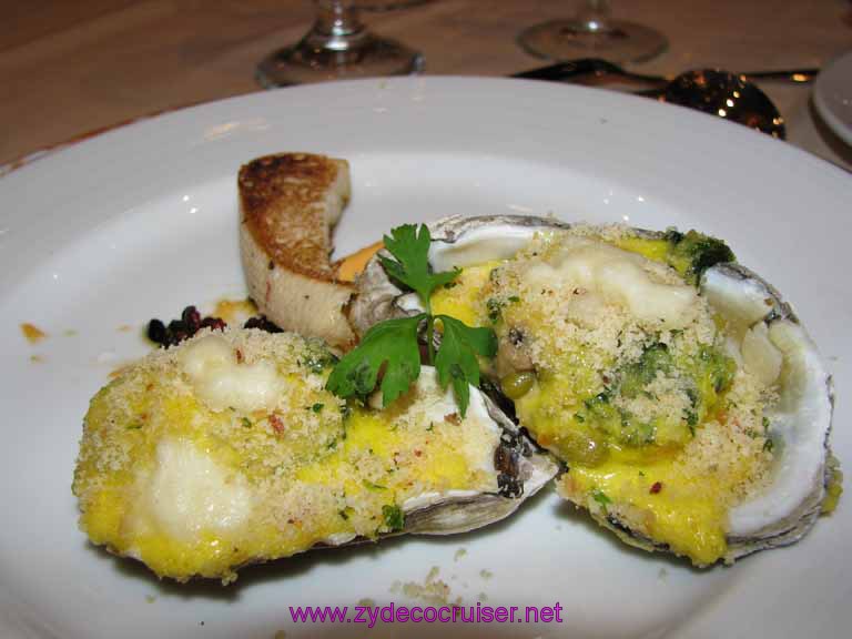 Baked Oysters Rockefeller, Carnival Splendor