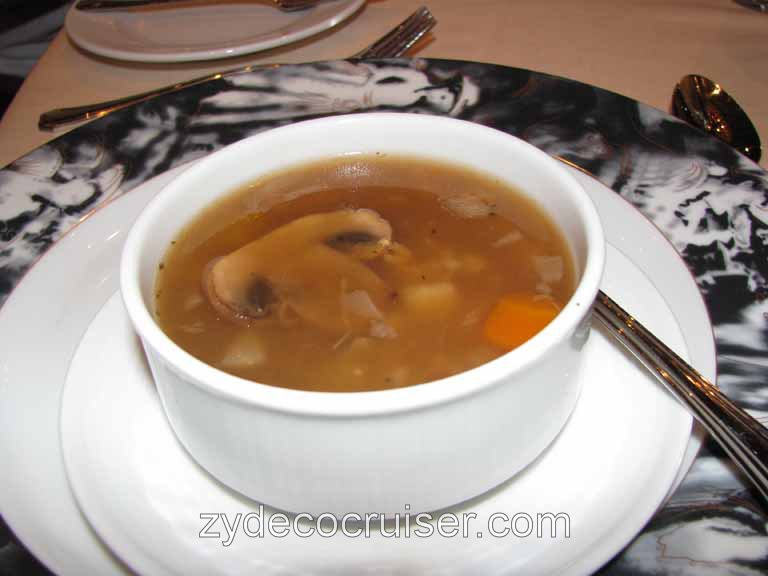 Beef and Barley Soup, Carnival Splendor