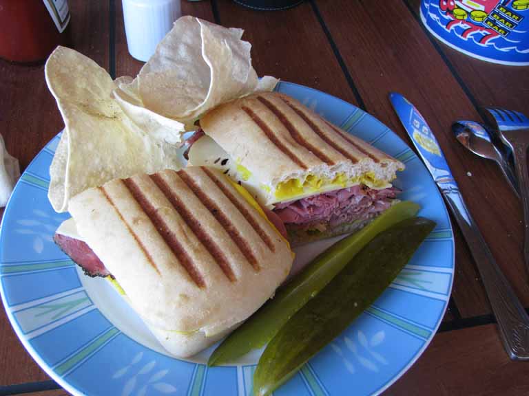 Combo (Corned beef and pastrami) on French, Grilled, Carnival Splendor