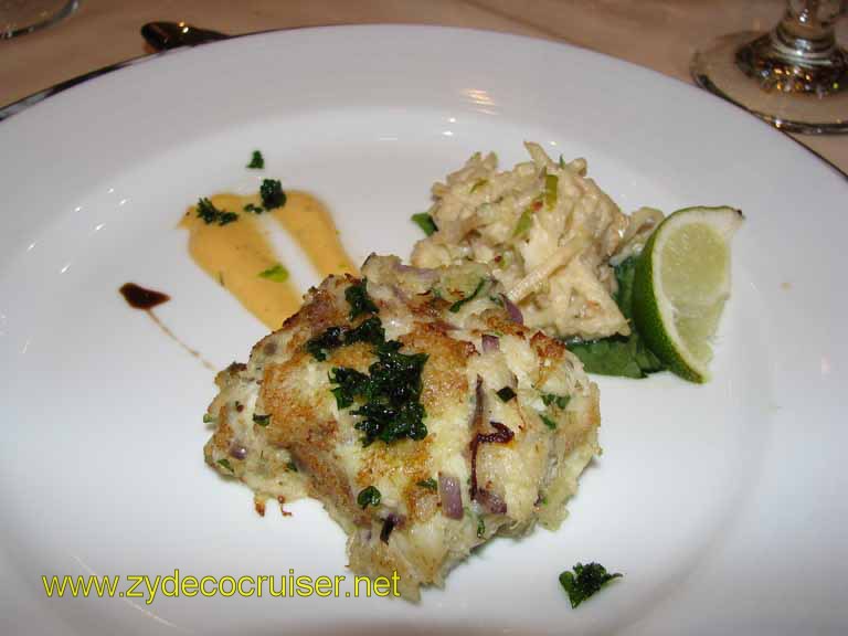 New England Lobster and Crab Cake, Carnival Splendor